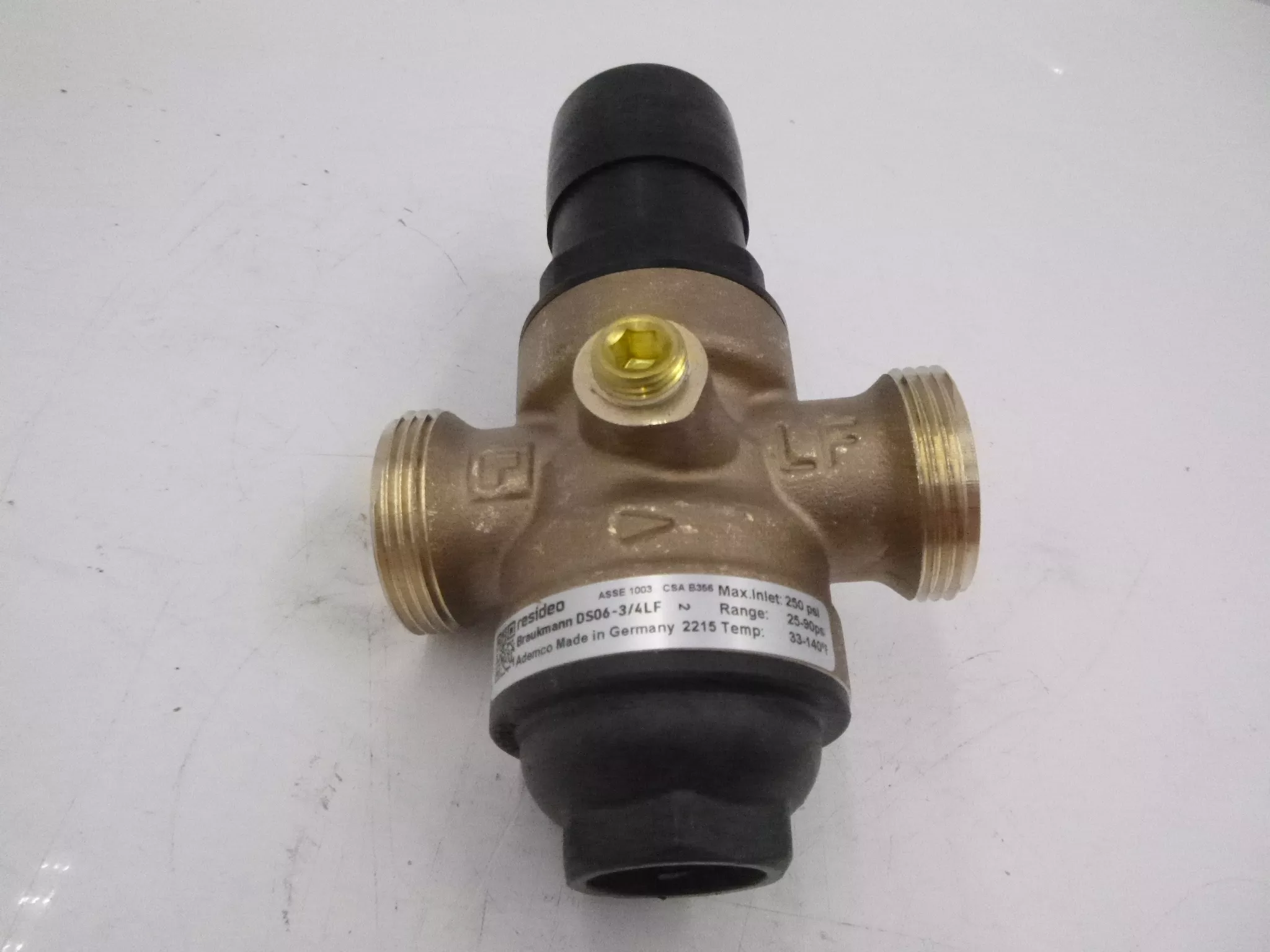 Resideo 3/4″ DialSet Pressure Reducing Valve 250PSI DS06-3/4LF
