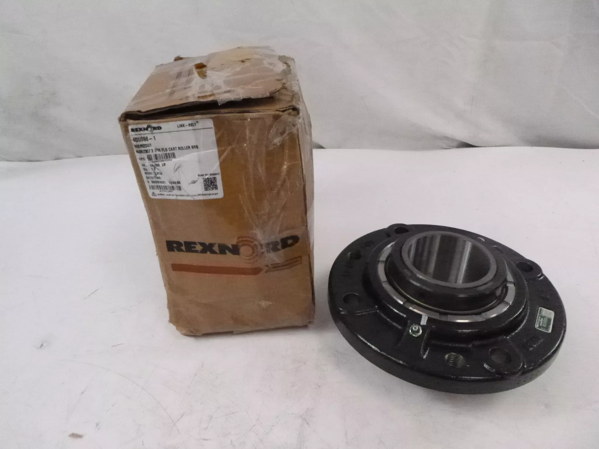 Rexnord MBR2307 405098-1 3-7/16″ Flanged Cartridge Roller Bearing
