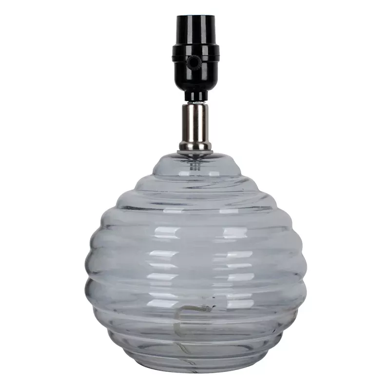 Ribbed Glass Mini Accent Lamp, 11.5"
