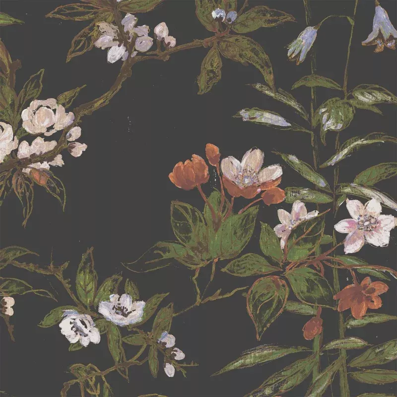 Rivington Black Wallpaper