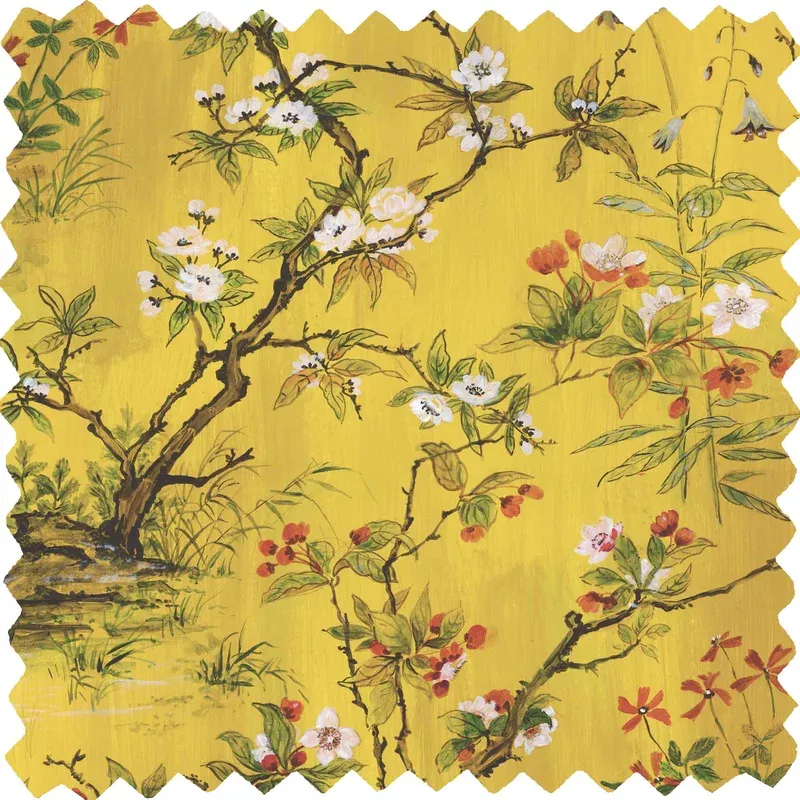 Rivington Yellow Linen Fabric