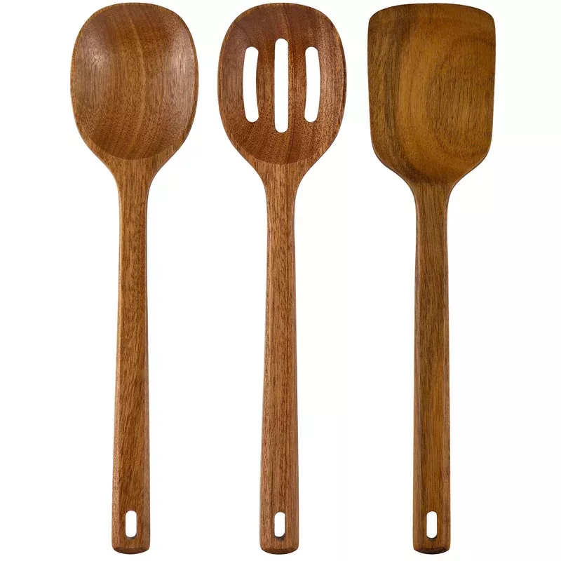 Rock & Branch 3-Piece Acacia Cooking Utensil Set