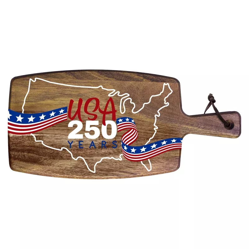 Rock & Branch USA 250th Anniversary UV Printed Acacia Serving Paddle