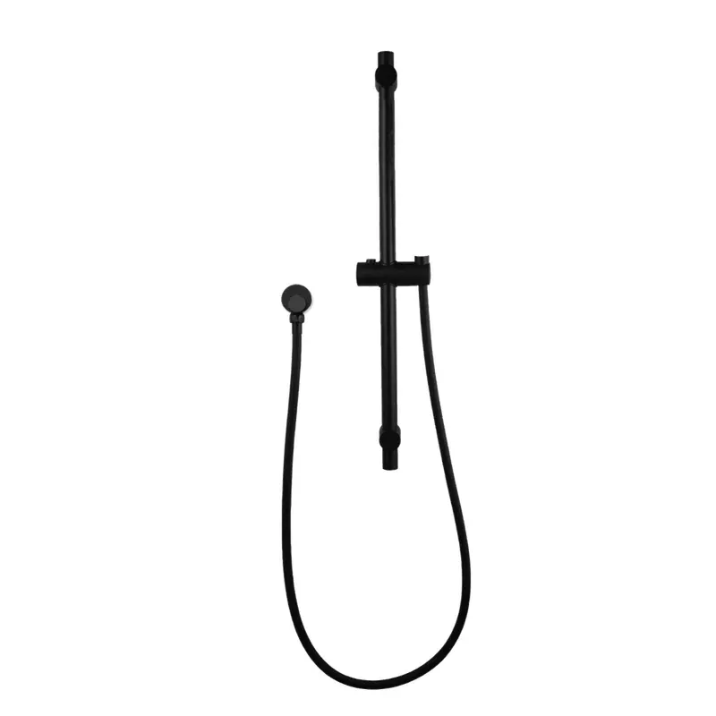 Round Black Hand held Shower Rail