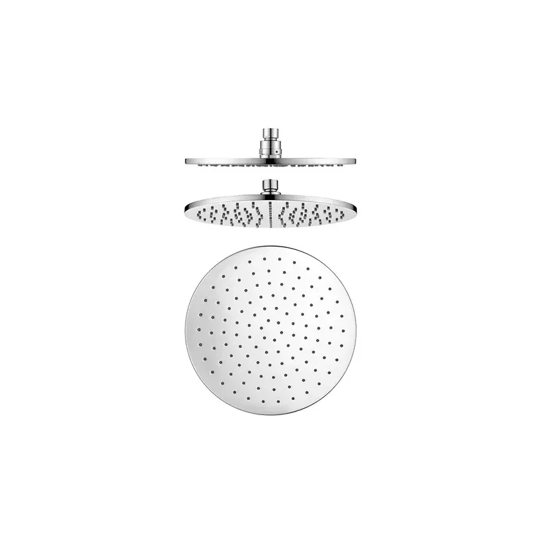 Round Chrome Brass Shower Head 250mm (Brass)