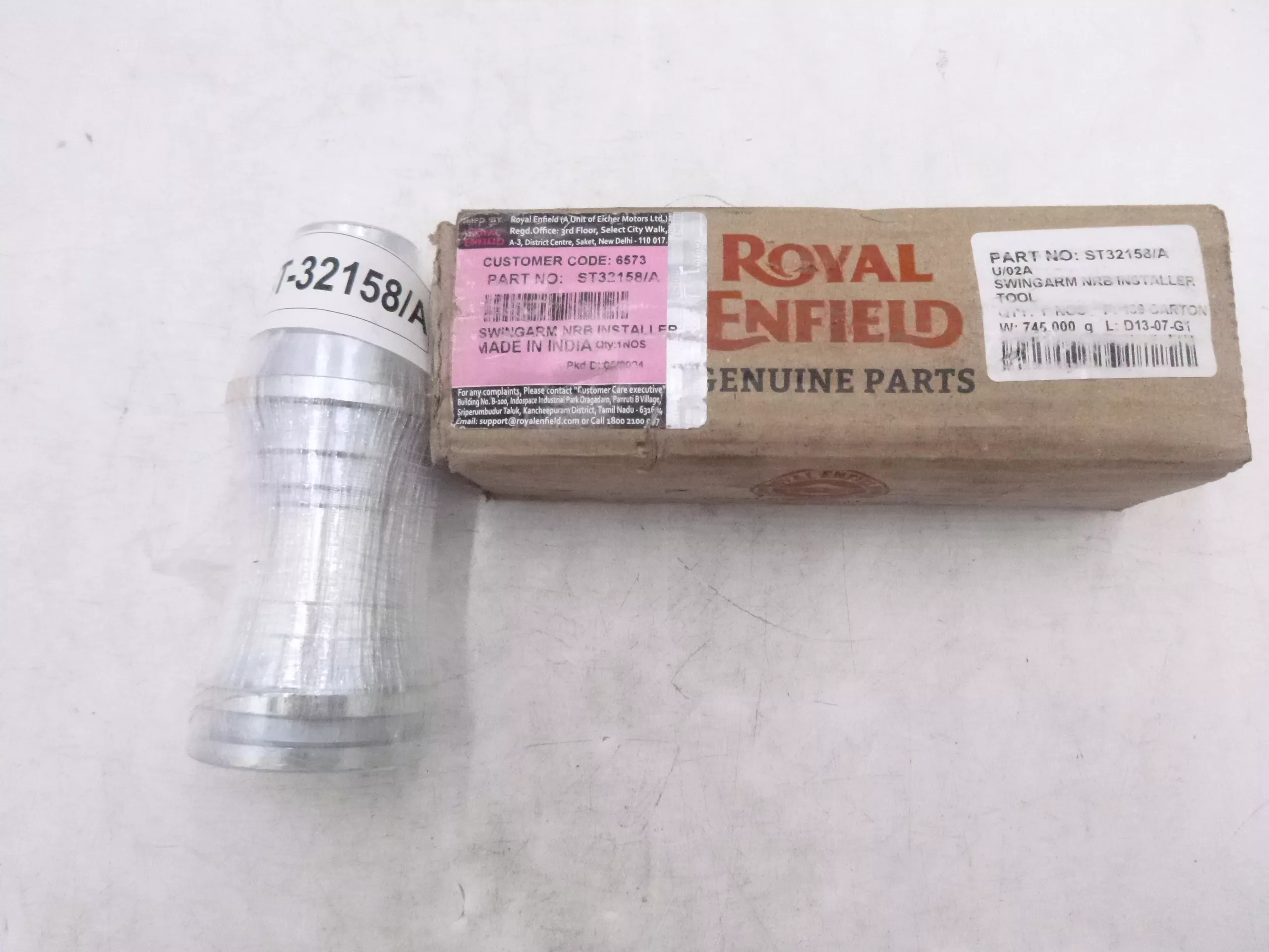 Royal Enfield Swing Arm NRB Installer Tool ST32158/A