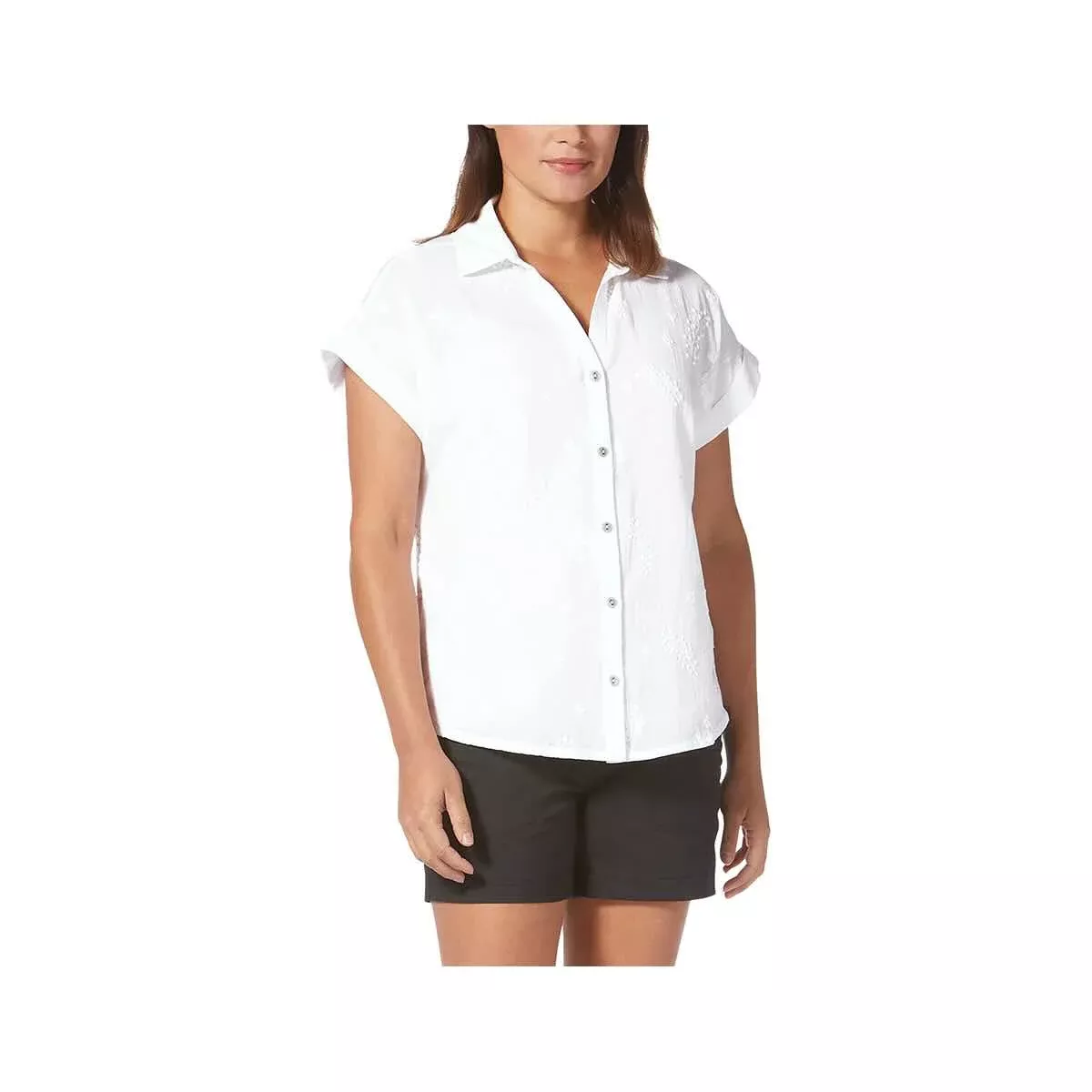 Royal Robbins Women's Oasis Short Sleeve Button-Down Shirt