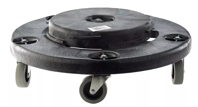 Rubbermaid FG264020BLA Wheeled Refuse Container Dolly, 350 lb. Capacity