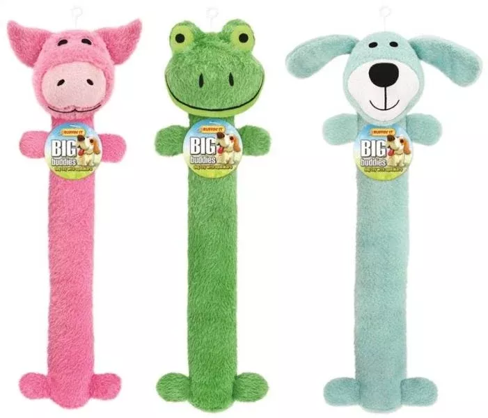 Ruffin' It 16294 Big Buddies Dog Toy, Assorted Colors & Designs
