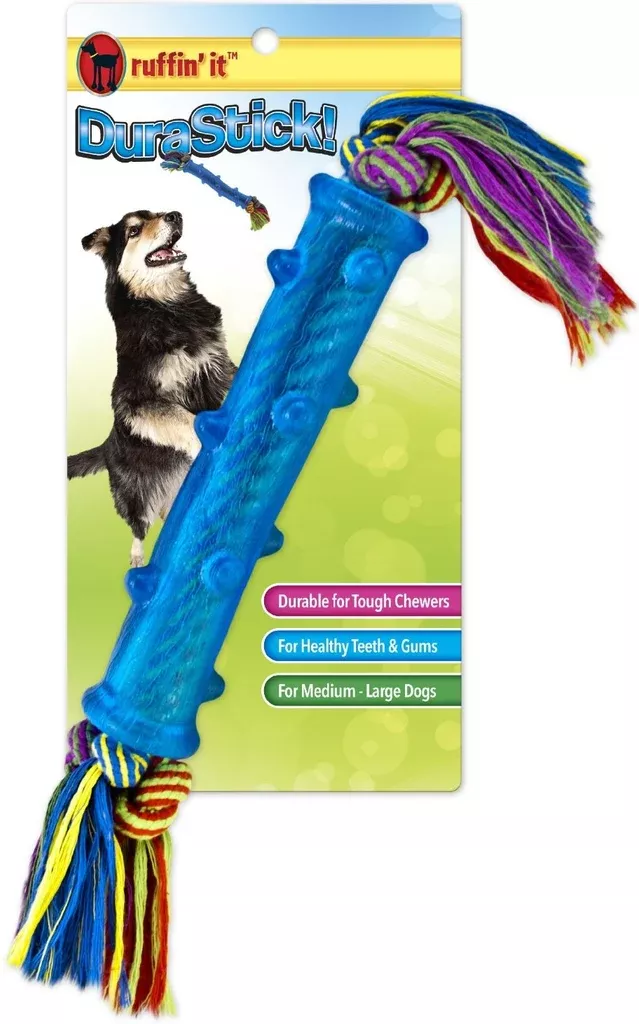 Ruffin' It 80575 Dura Stick Rope Dog Toy, 12"