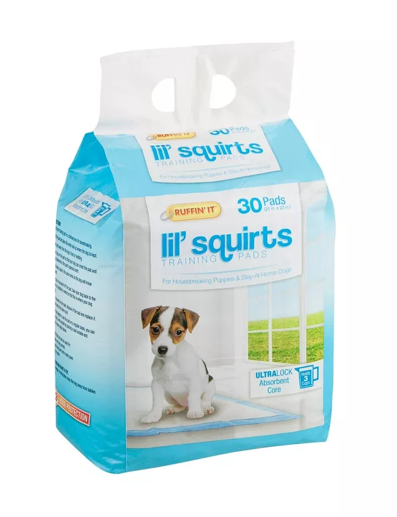 Ruffin' It 82030 Lil' Squirt Training Pads, 21" x 22", 30/Pack