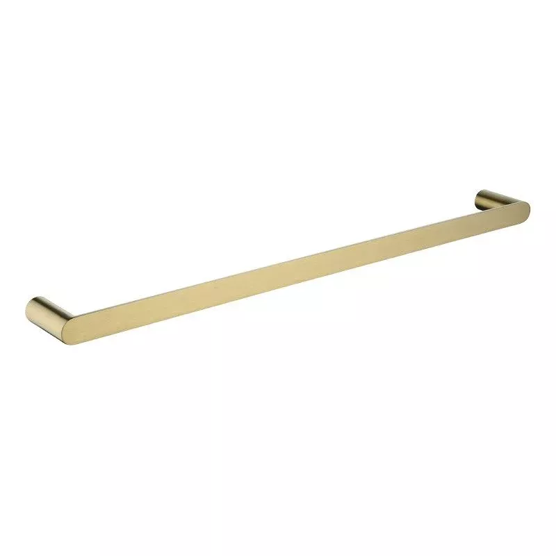 RUSHY Brushed Brass Single Towel Rail 600mm