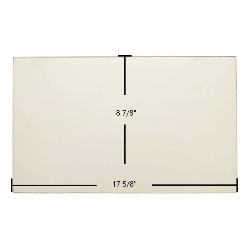 Russo GV-21 C-80 W-18 W-20 W-25 WI-30 CW-75 C-75 Ceramic Glass Panel | 8 7/8″ x 17 5/8″ | Part #R-061-2492