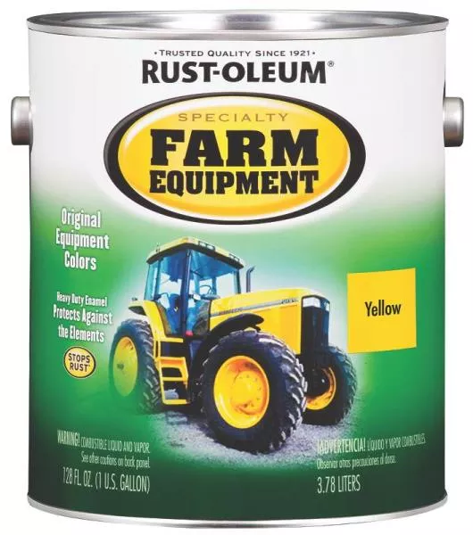 Rust-Oleum 7443402 Specialty Farm Equipment Enamel, John Deere Yellow, Gallon