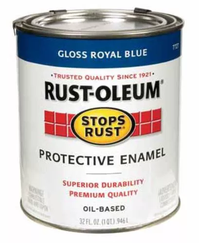 Rust-Oleum 7727-502 Stops Rust Protective Enamel, 1 Quart, Royal Blue