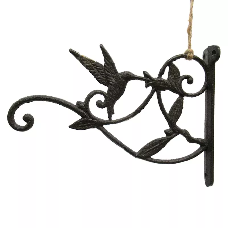 Rustic Hummingbird Metal Outdoor Wall Decor, 10x7