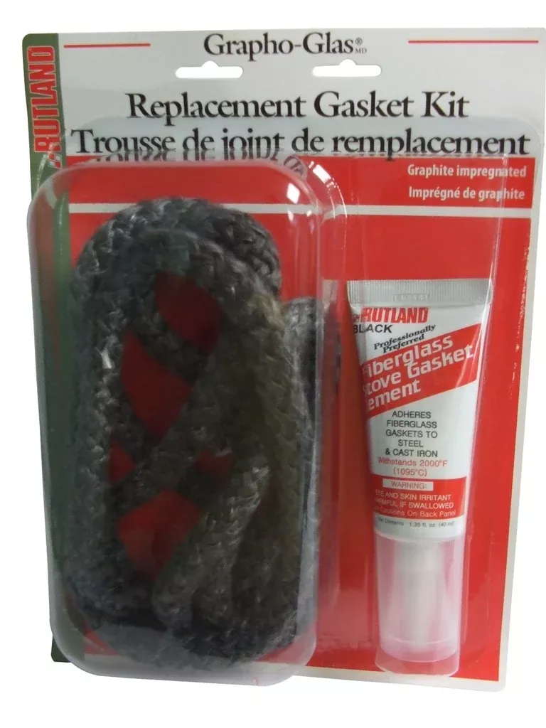 Rutland Grapho-Glas 96-6 Replacement Stove Gasket Kit, 7' x 3/8"