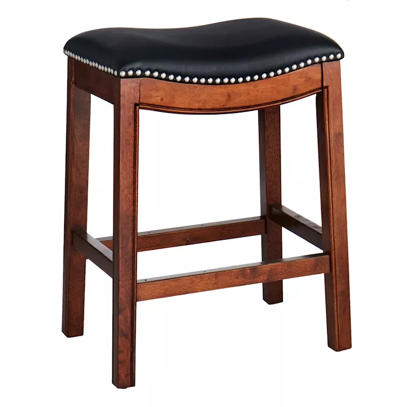 Rylan Backless Counter Stool, Walnut