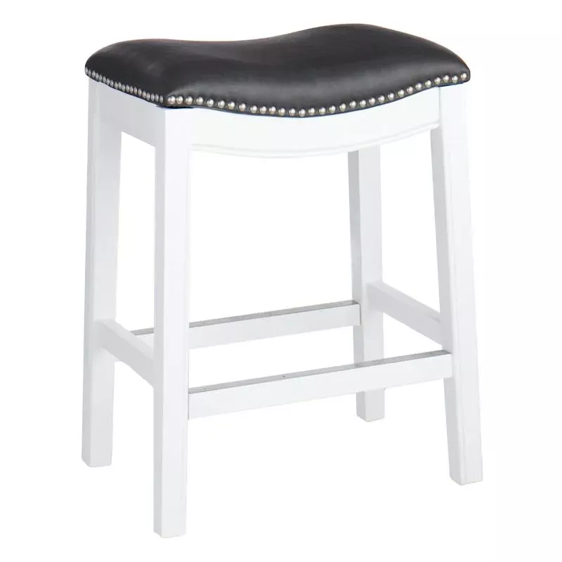 Rylan Backless Counter Stool, White
