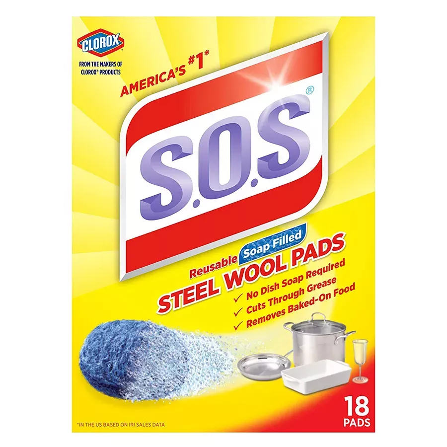 S.O.S Steel Wool Soap Pads - 18 pk
