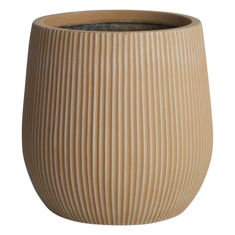 Salem Terracotta Synthetic Outdoor Planter, Medium