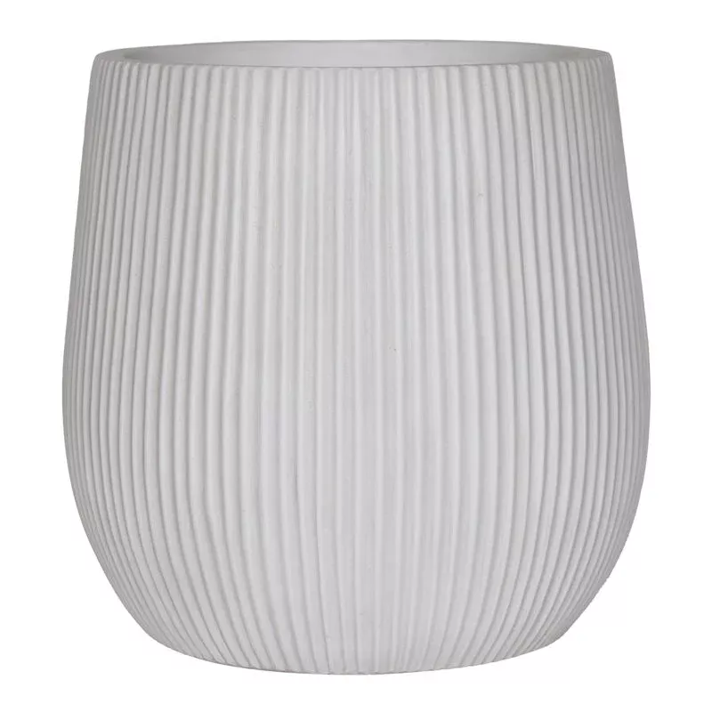 Salem White Synthetic Outdoor Planter, Small