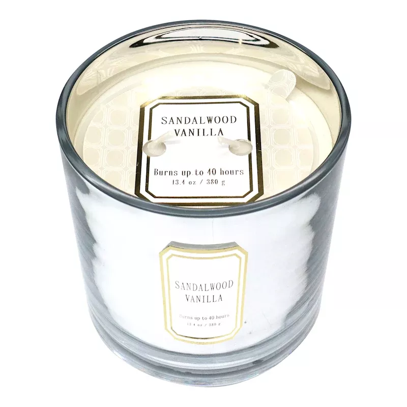 Sandalwood Vanilla Scented Jar Candle, 13.4oz