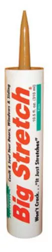 Sashco 10014 Big Stretch Acrylic Caulk, Tan, 10.5 Oz