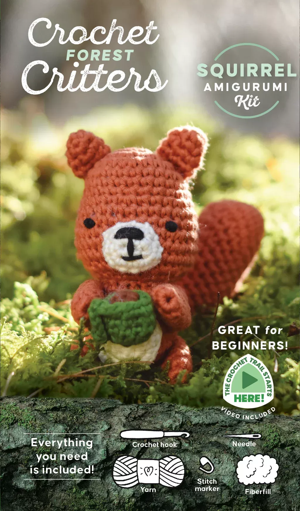 Schiffer - Crochet Forest Critters Amigurumi Kit, Squirrel