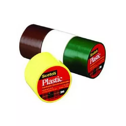 Scotch 191RED Color Plastic Tape, 1.5'' x 125''