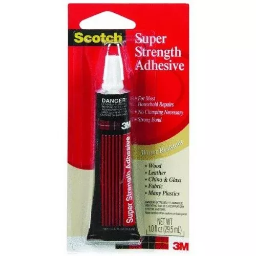 Scotch 6004 Super Strength Adhesive, 1 Oz.