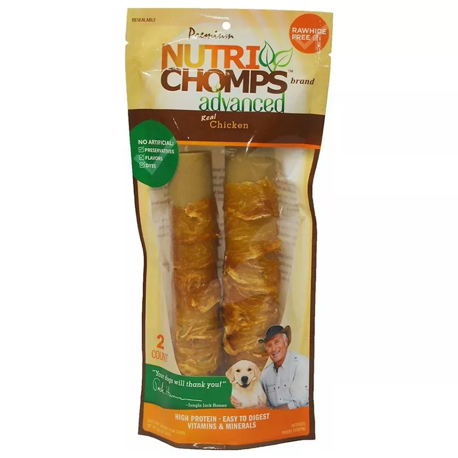 Scott Pet Nutri Chomps Chicken Roll - 2 ct