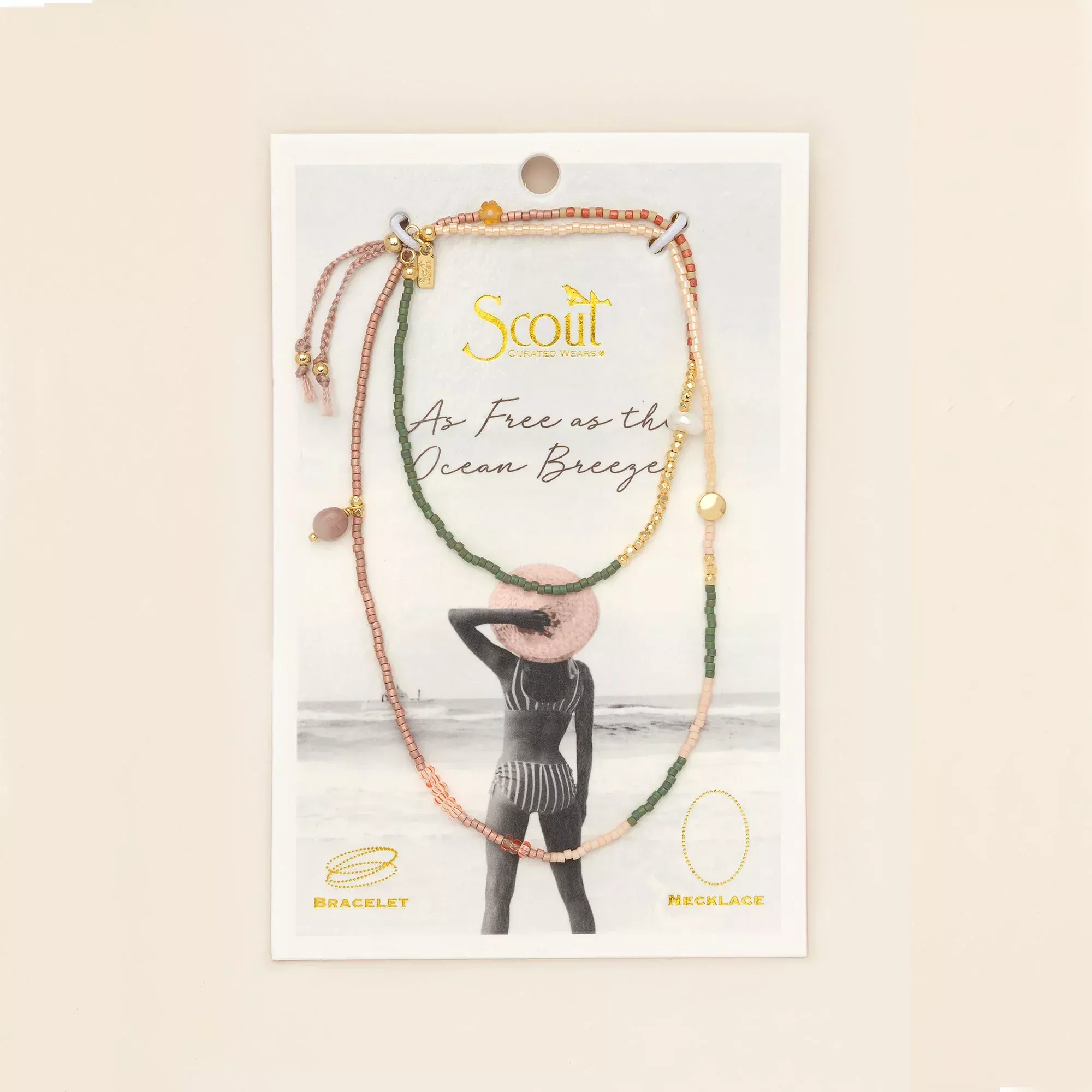 Scout - Mixed Media Wrap, As Free As the Ocean Breeze