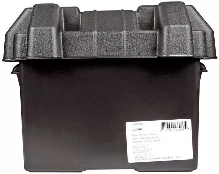 Seachoice 22060 Standard 24 Series Battery Box, Black