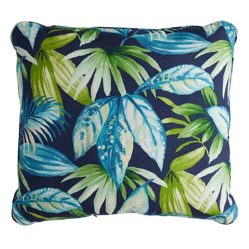 Seneca Navy Blue Outdoor Corded Back Cushion