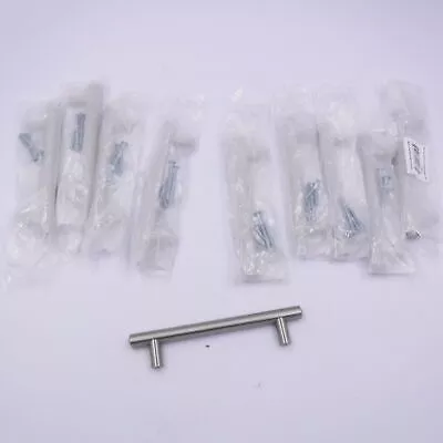 Set of 10 Jeffrey Alexander Hardware Resources Key West 178SN Cabinet Bar Pull