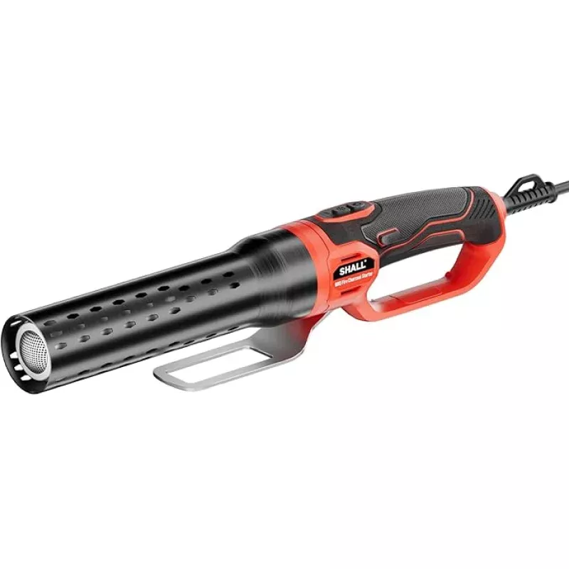 SHALL Electric Charcoal Starter Fire Lighter with Air Blower, 60S Rises to 1292 Chemical Free Heated for BBQ Smoker, Grill Starter, Wood Burning Fireplaces & Fire Pits | 9.19ft Cable