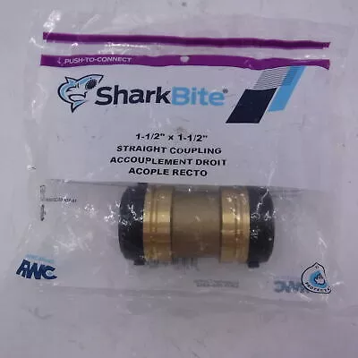 SharkBite Brass Straight Coupling 1-1/2″ x 1-1/2″ UXL0141