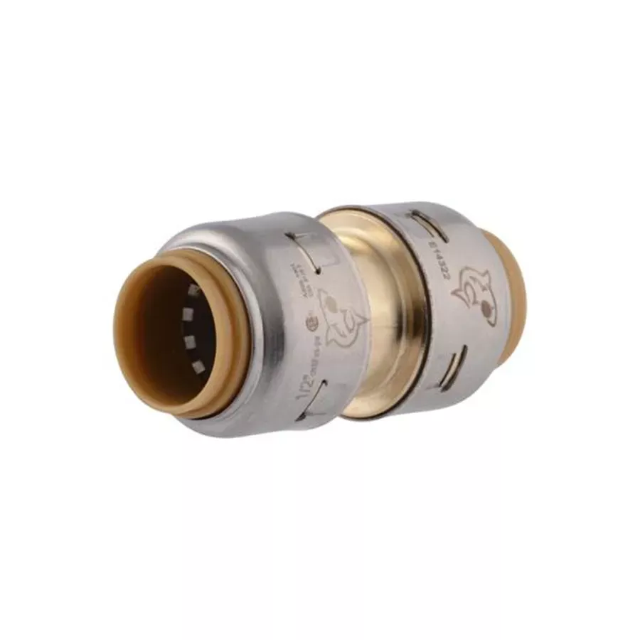 SharkBite Max Brass Push Coupling - 1/2 in. x 1/2 in.