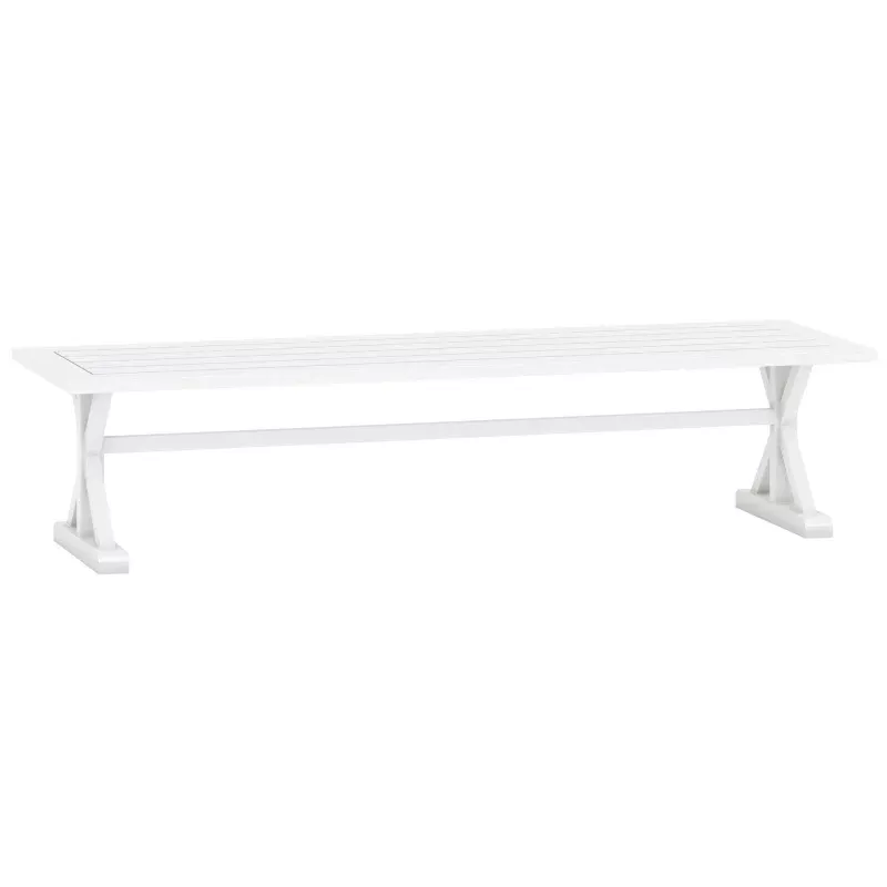 Shelta Bridgeport Dining Bench Seat White PC Frame