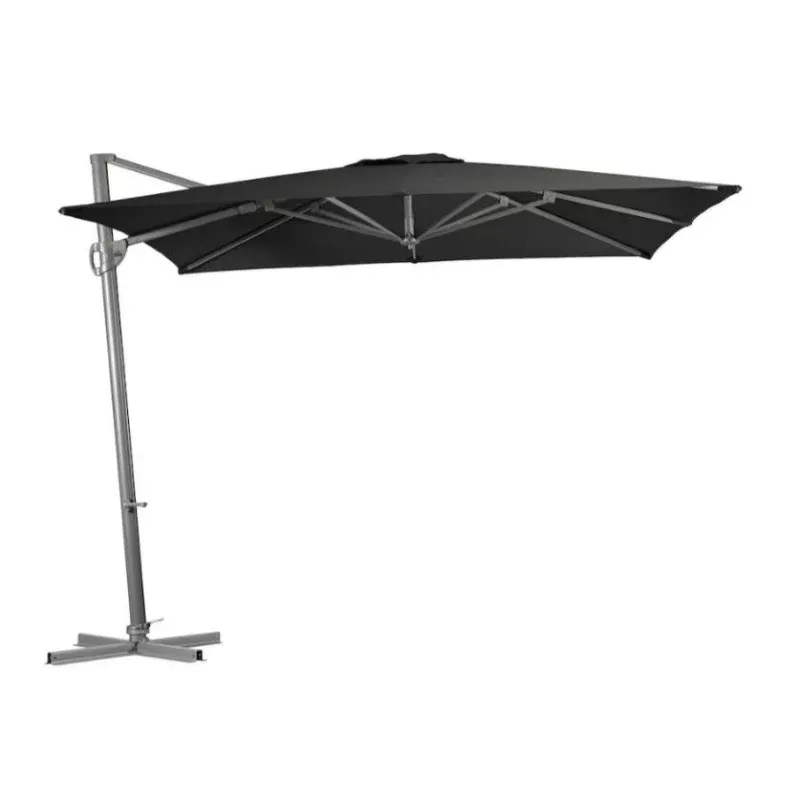 Shelta Palm Beach 280cm Square Umbrella Boulder Grey