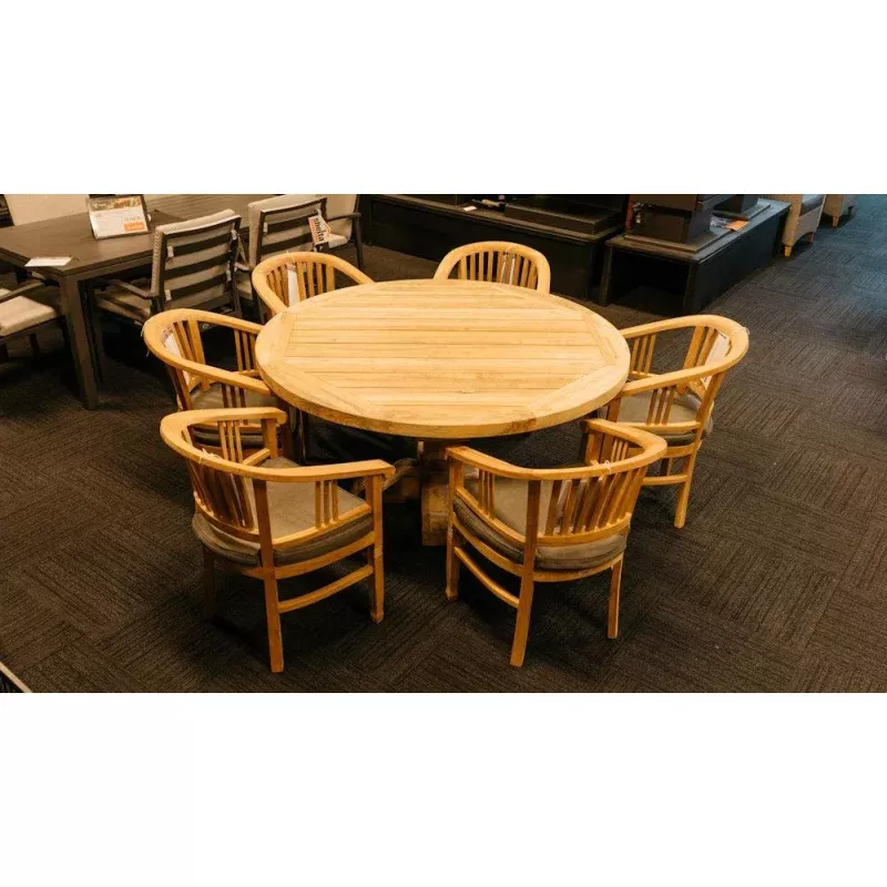 Shelta Segovia 7 Piece Dining Setting with Round Table