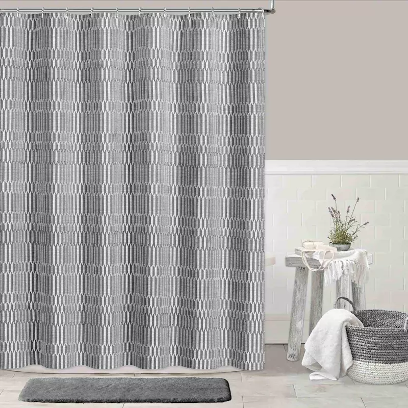 Shifting Stitch Shower Curtain, 72"