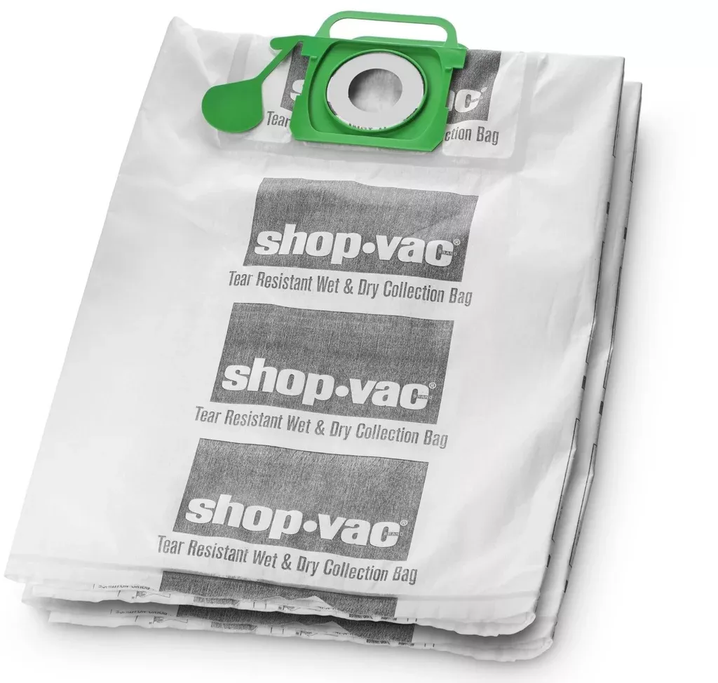 Shop-Vac 9021633 Wet/Dry Tear Resistant Collection Filter Bags, 12-20 Gallon