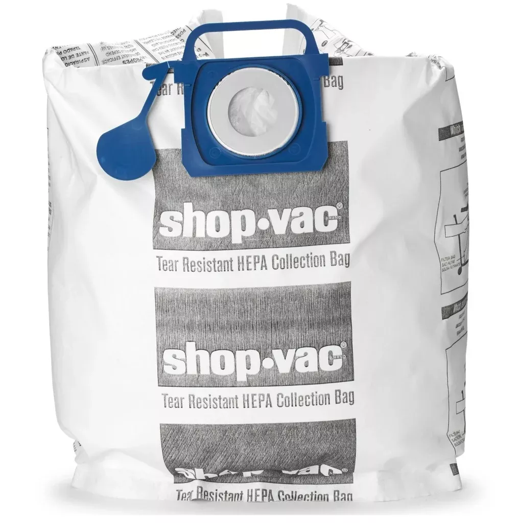Shop-Vac 9021733 Tear Resistant HEPA Collection Bags, 5-10 Gallon