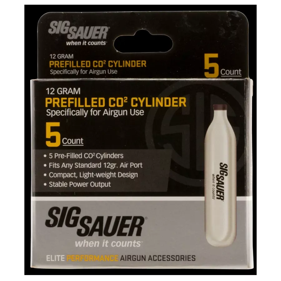 Sig Sauer Airgun CO2 Cylinder - 12 gram - 5 pk