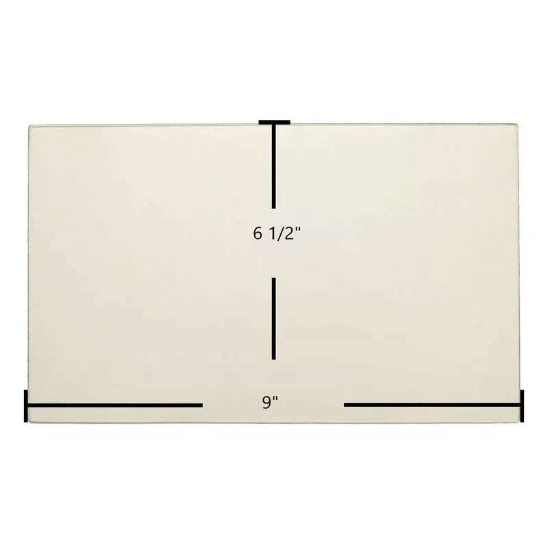 Silent Flame 7BSDD Ceramic Glass Panel | 9″ x 6 1/2″ | Part #7BSDD-1