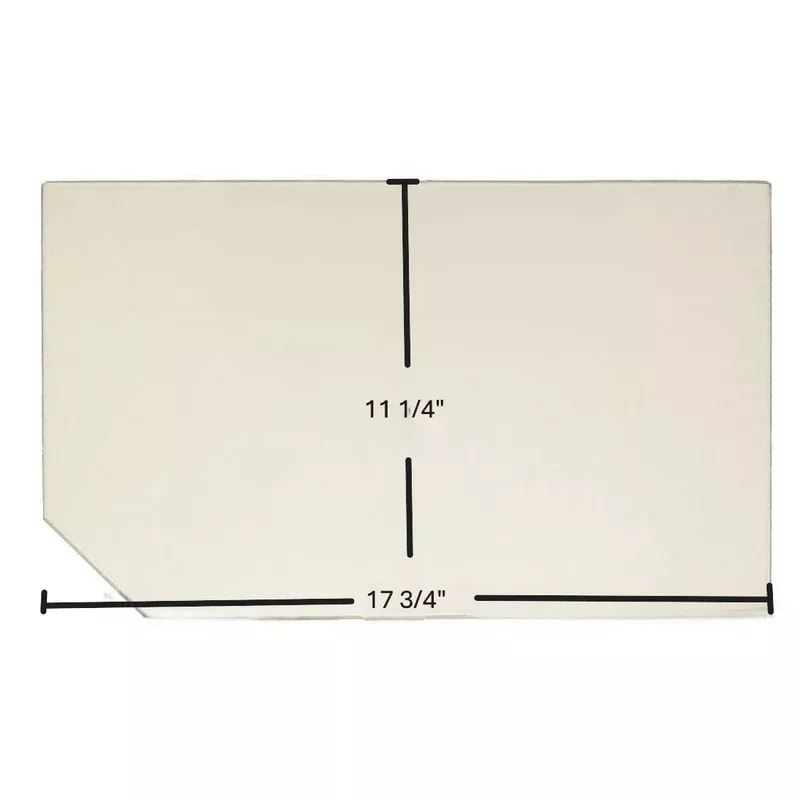 Silent Flame Ceramic Glass Panel | 17 3/4″ x 11 1/4″
