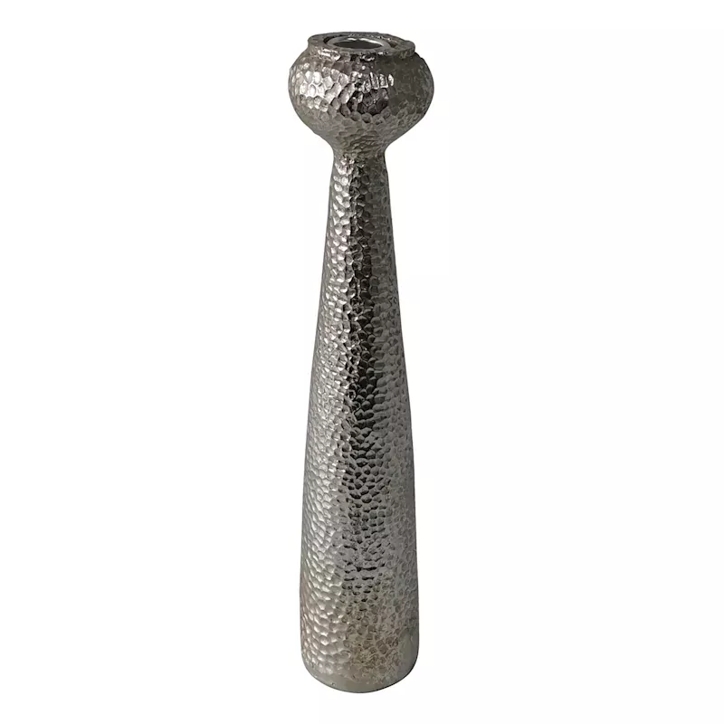 Silver Candle Holder, 14"