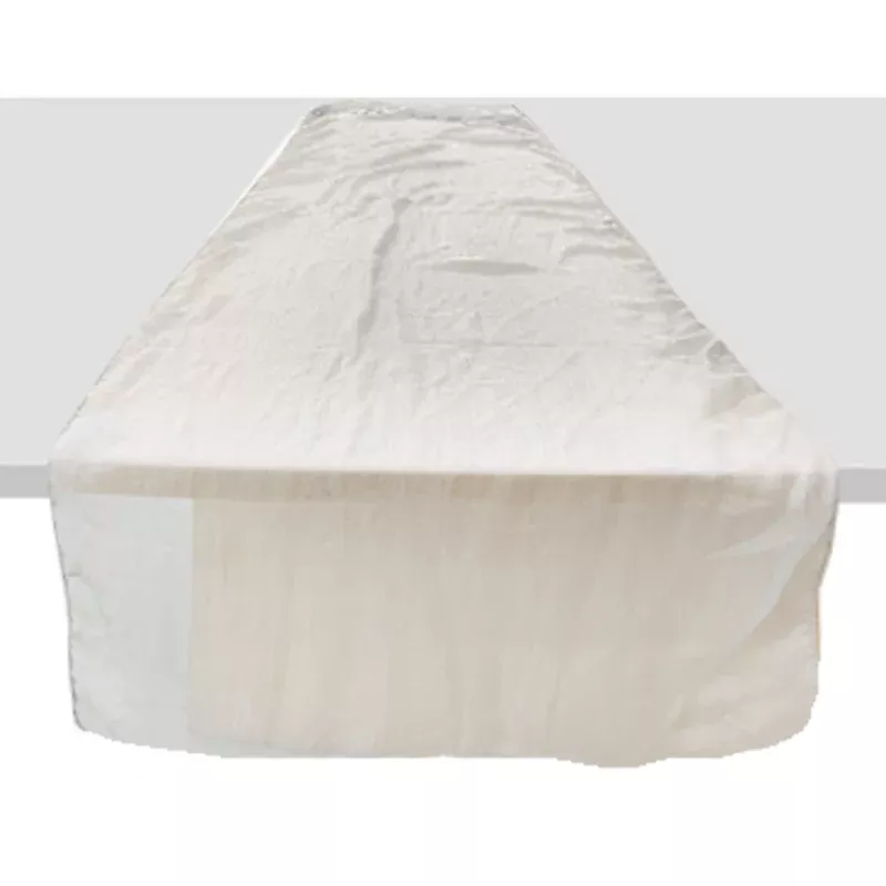 Silver Chiffon Wedding Table Runner, 120x20